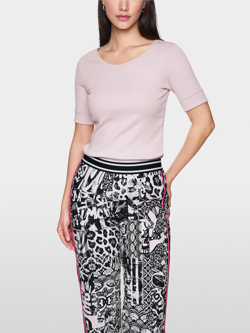 Basic stretch cotton shirt