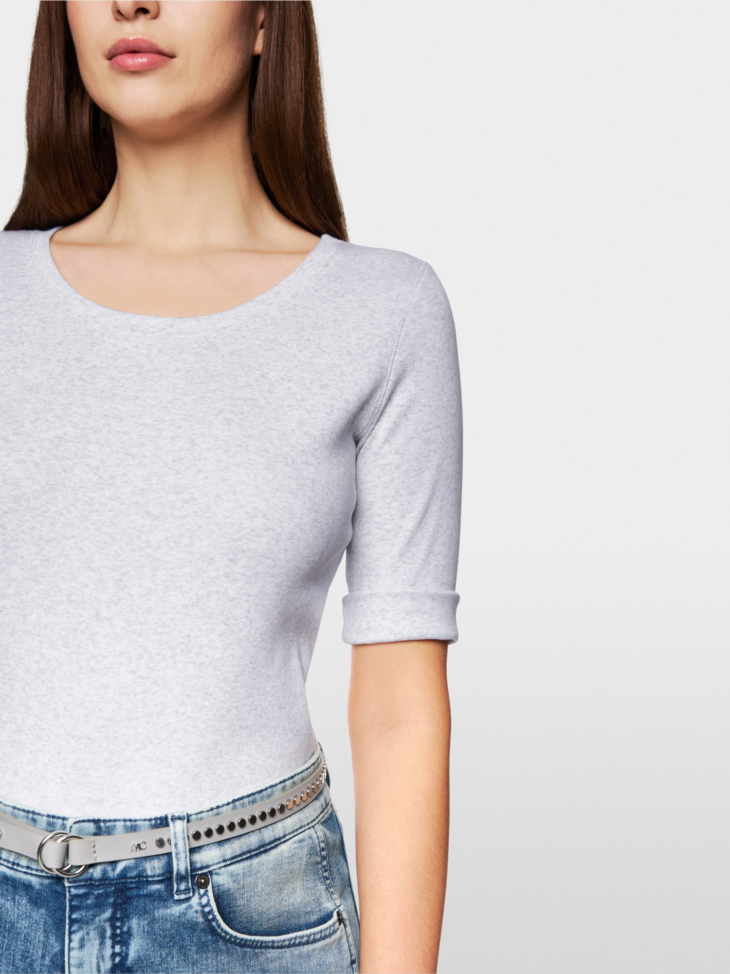 Basic stretch cotton shirt