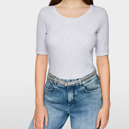 Basic stretch cotton shirt