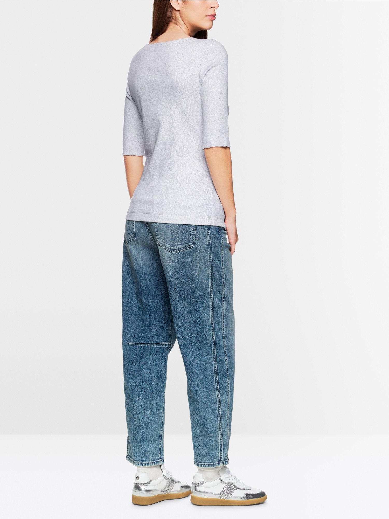 Basic stretch cotton shirt