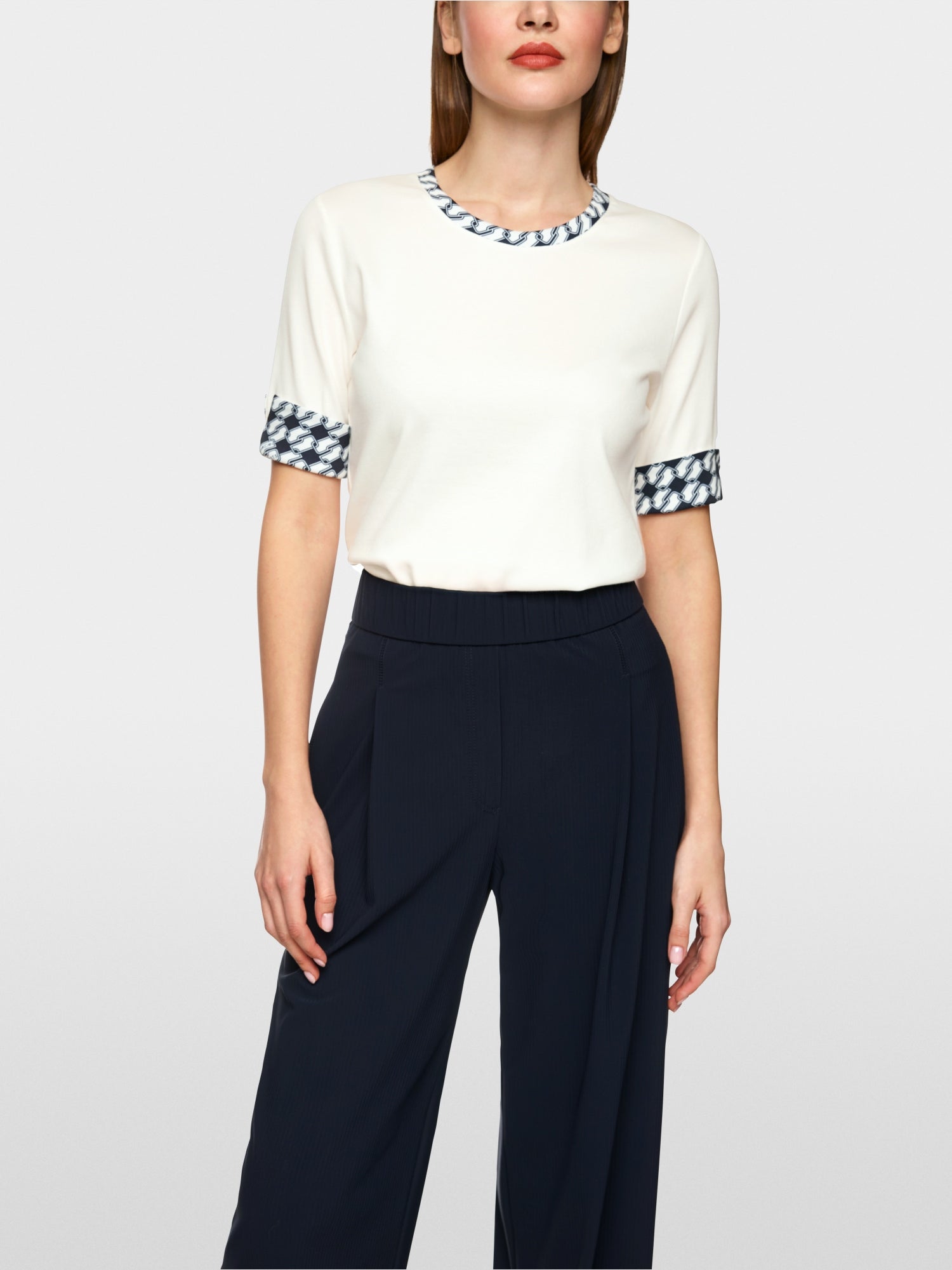 Jersey shirt with print details