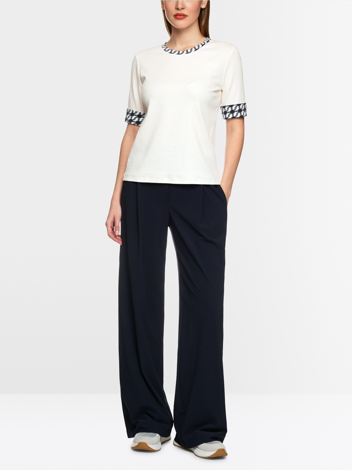 Jersey shirt with print details