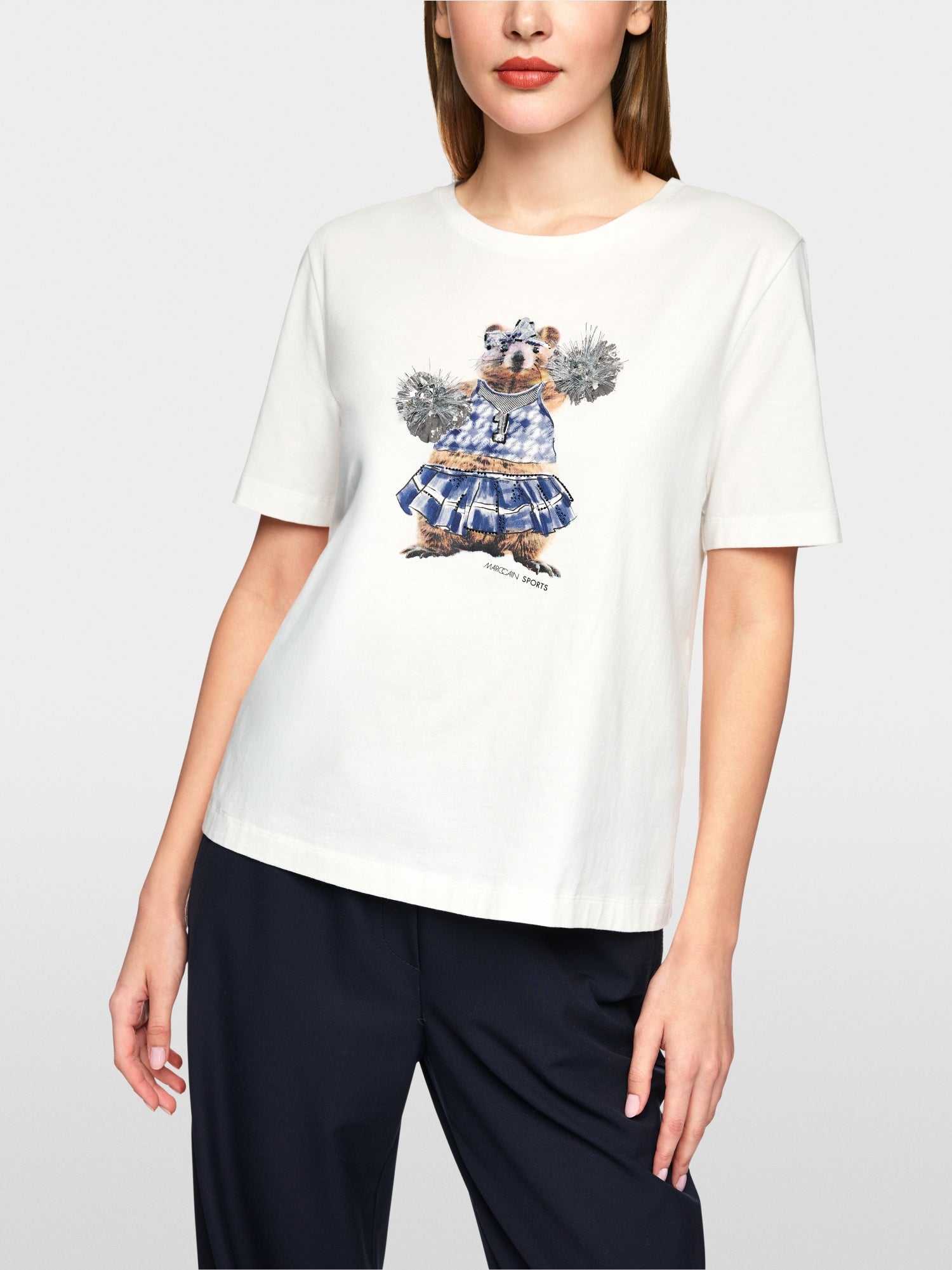 Shirt with motif print