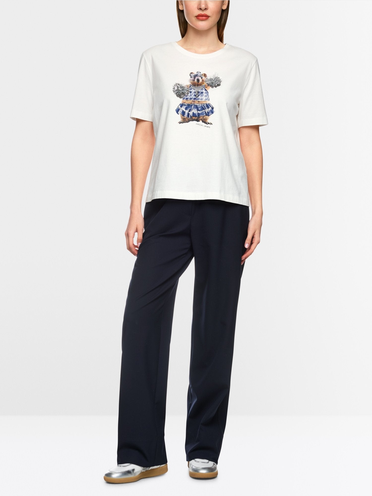 Shirt with motif print