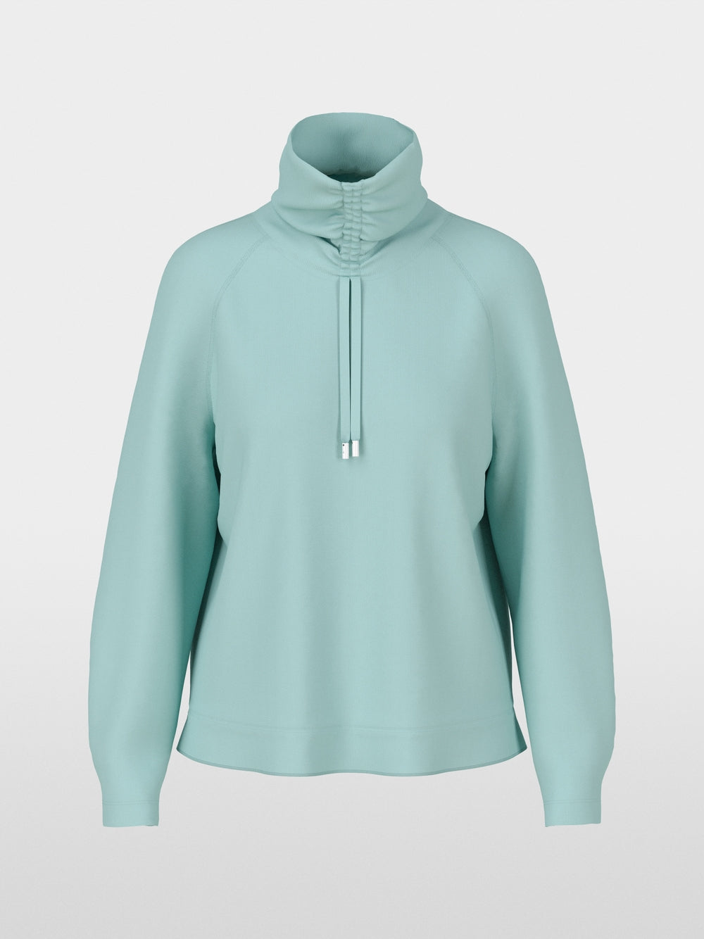 Long-sleeved turtleneck with drawstring