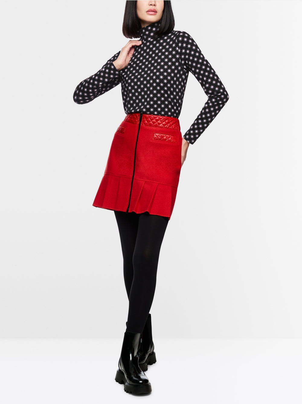 Long-sleeved shirt with Snowstar print