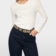 Classic plain long-sleeved shirt