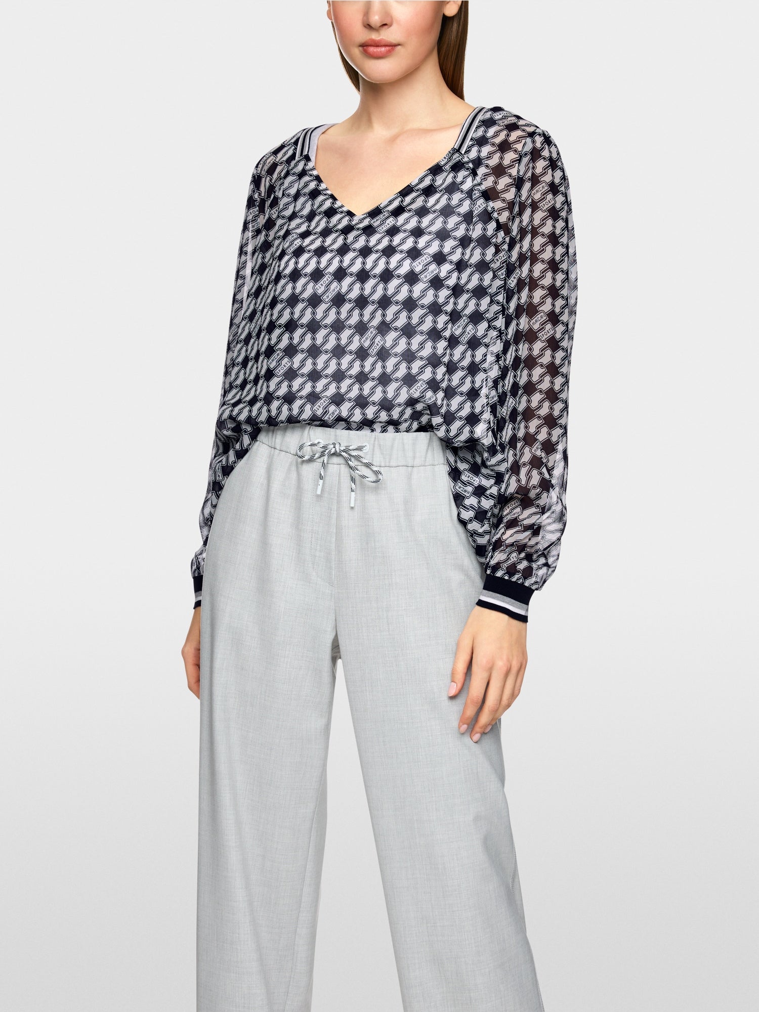 Viscose blouse with print