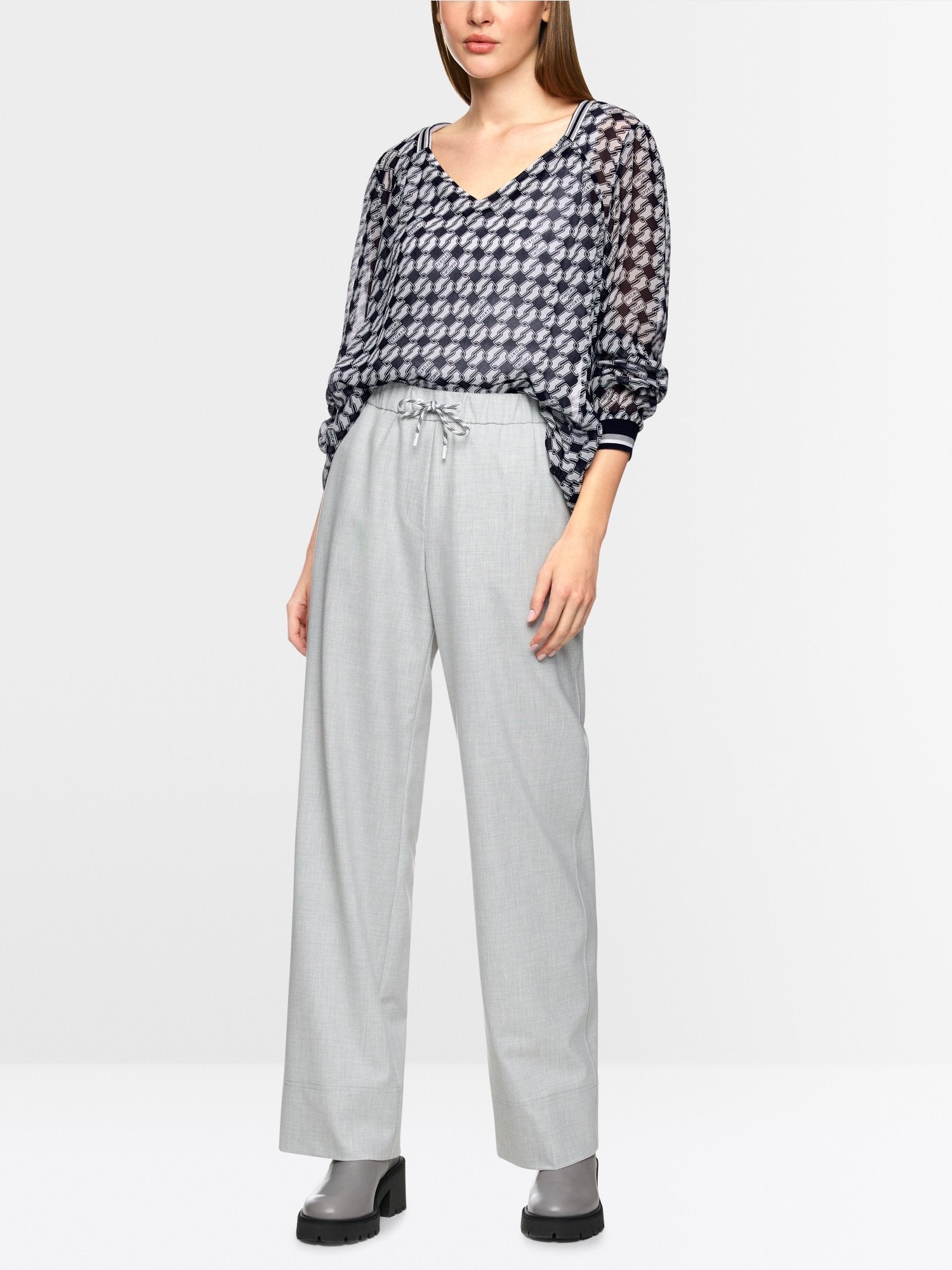 Viscose blouse with print