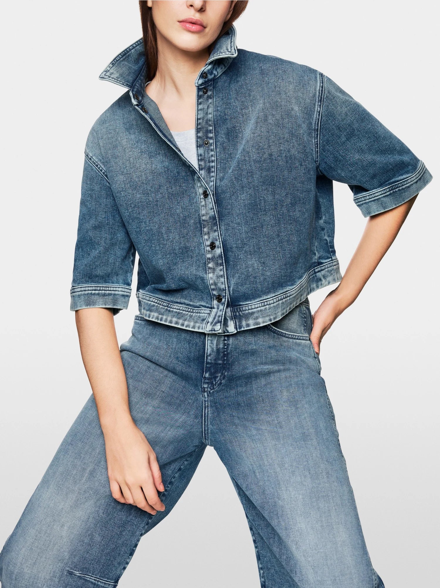 Rethink Together denim blouse