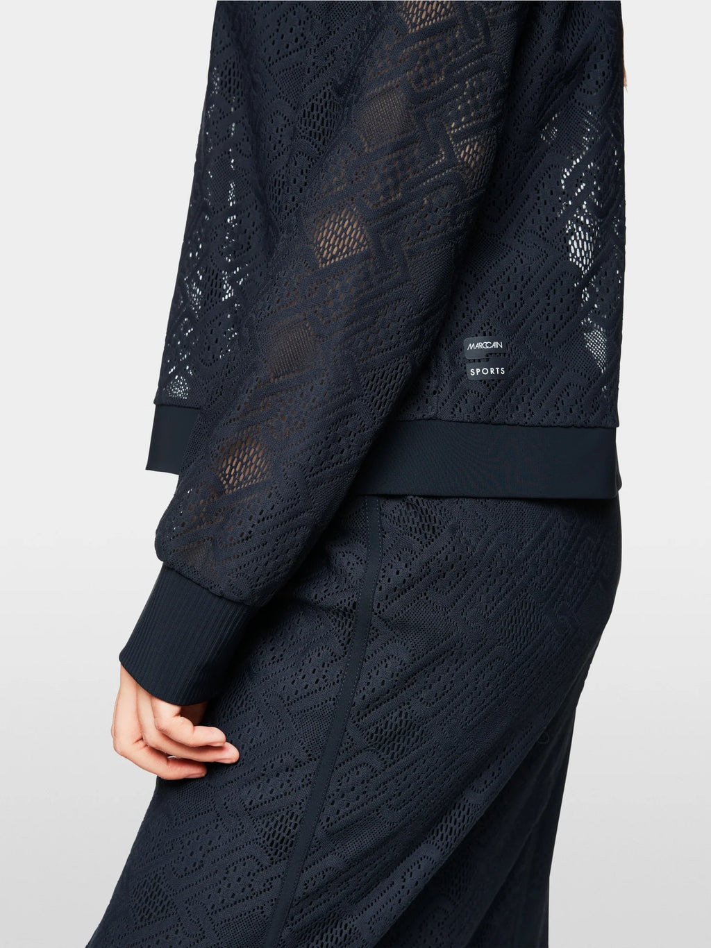 Blouse in eyelet lace