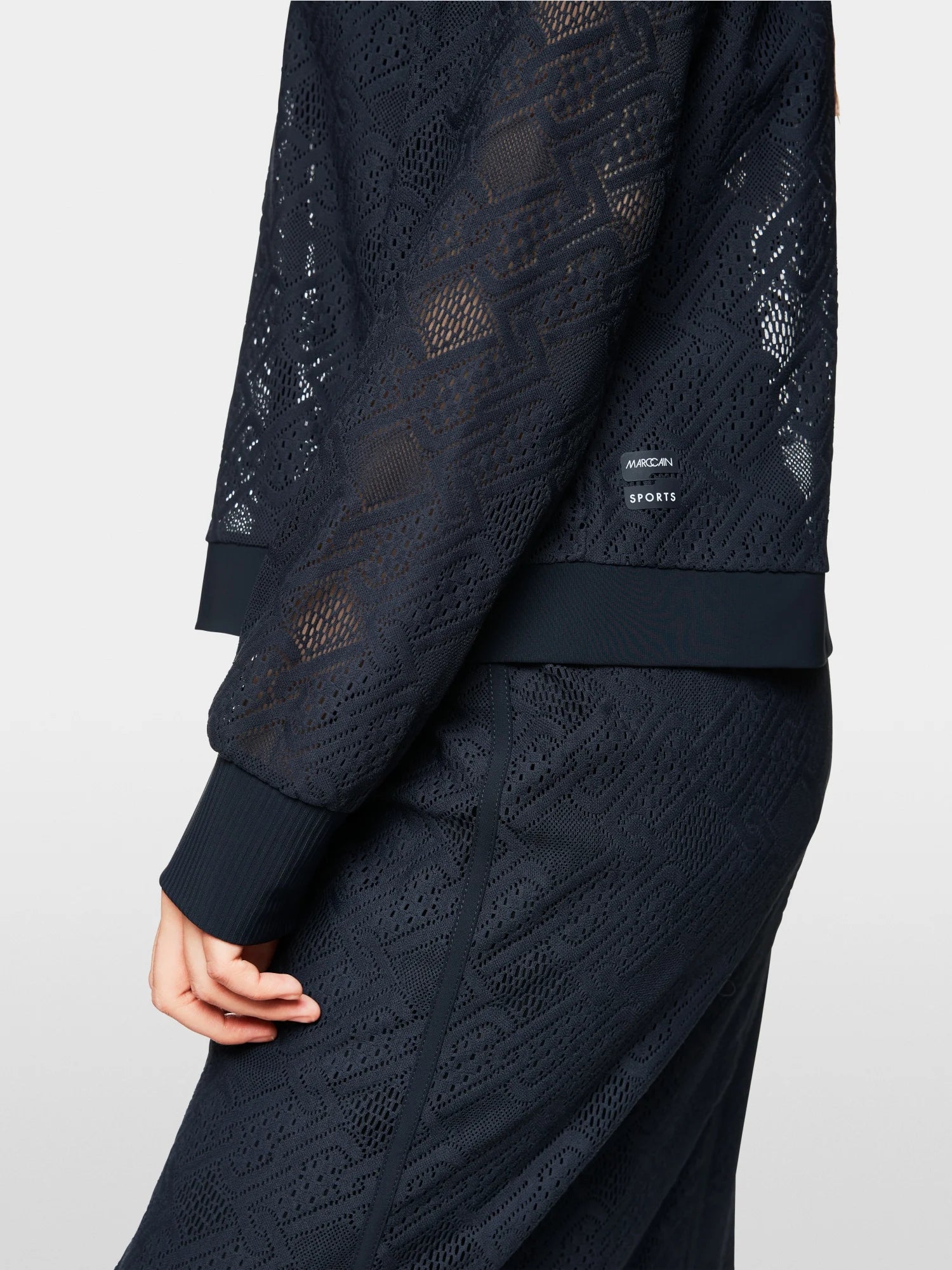 Blouse in eyelet lace