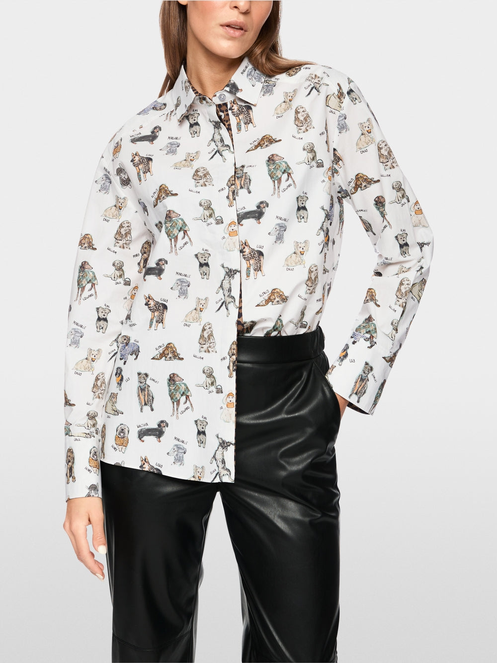 Rethink Together blouse with dog print