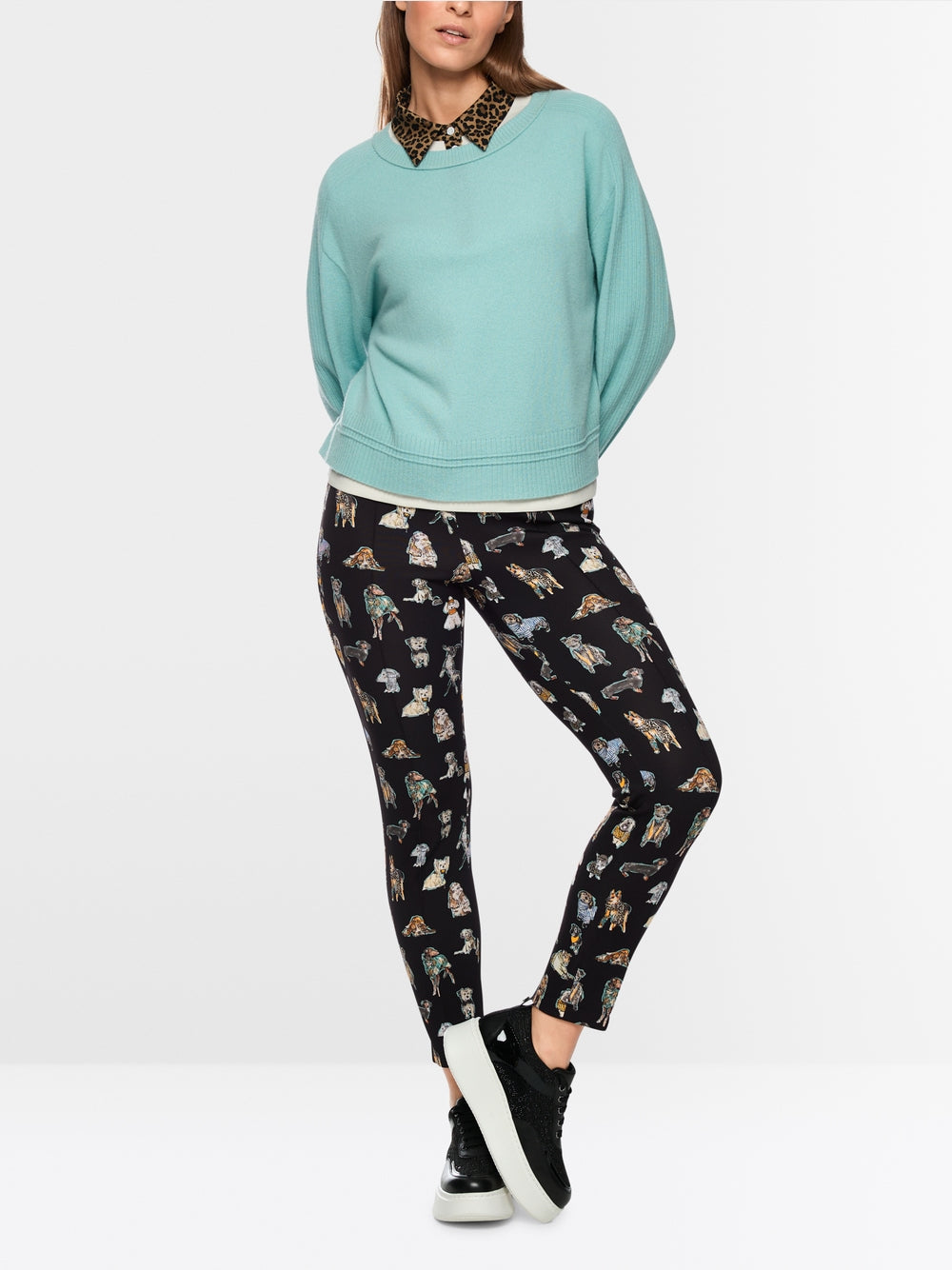 Tight 7/8 SOFIA trousers with waistband