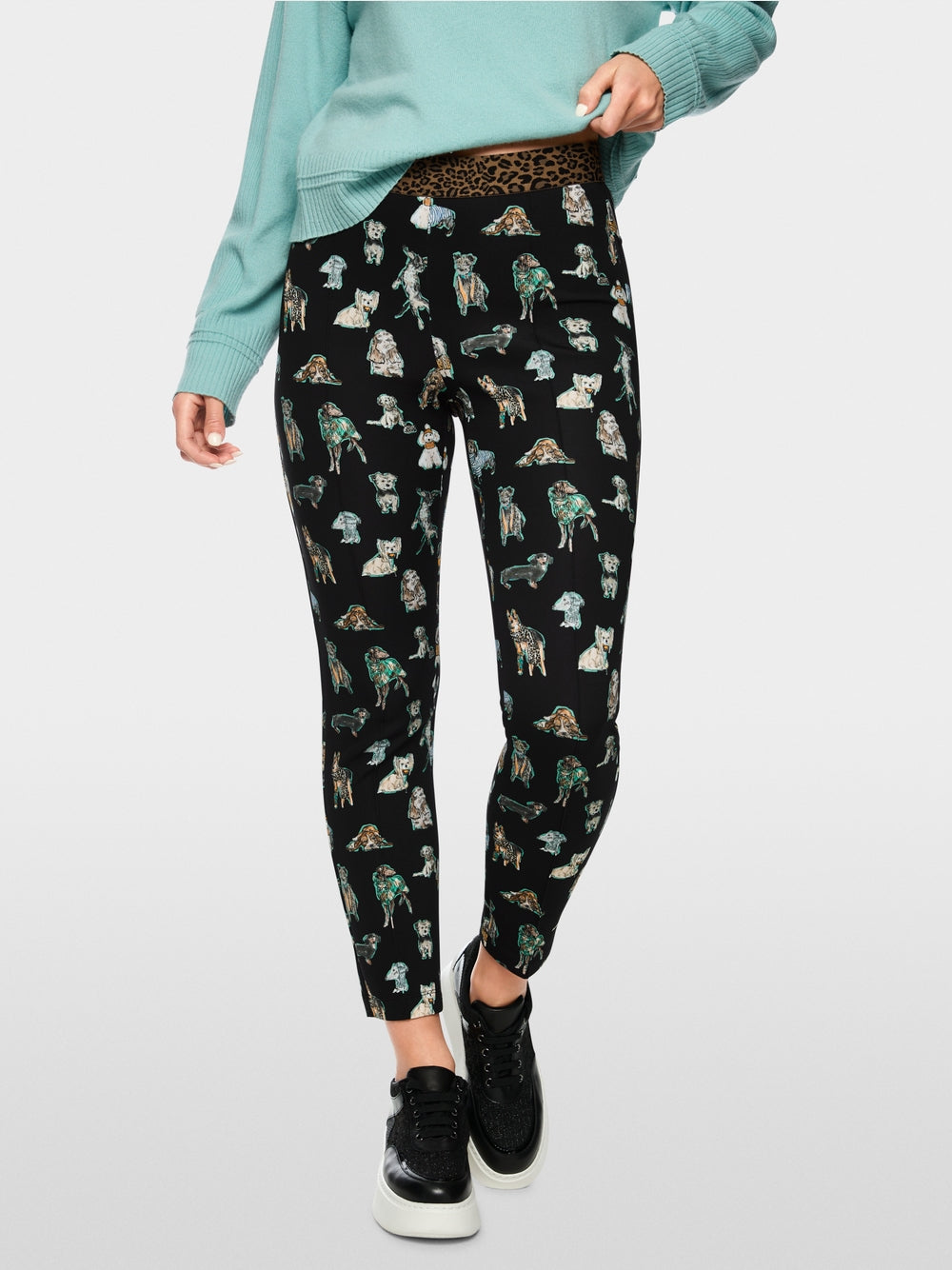 Tight 7/8 SOFIA trousers with waistband