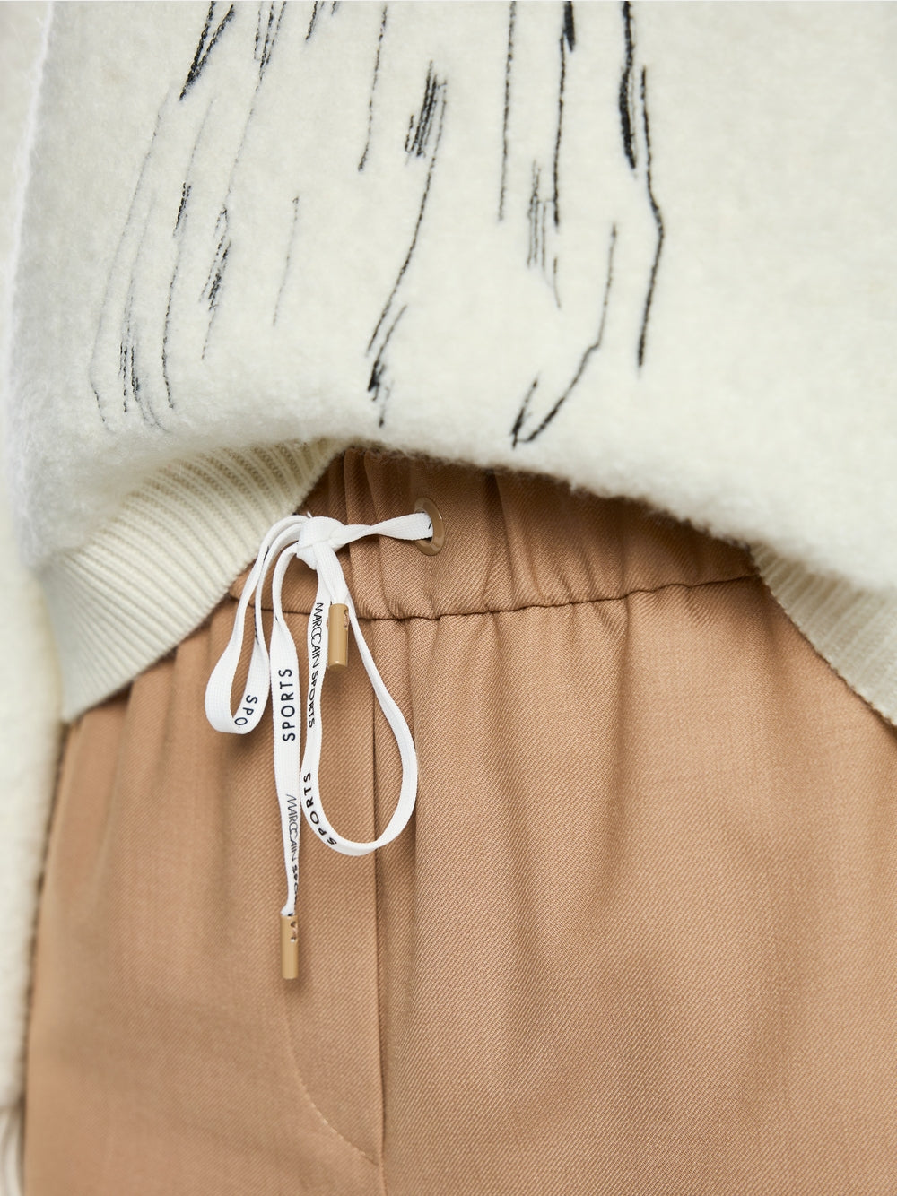 RANCHI trousers with high waistband