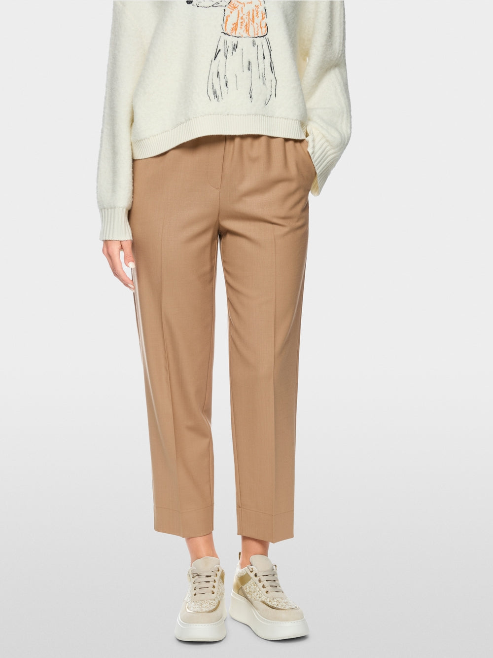 RANCHI trousers with high waistband